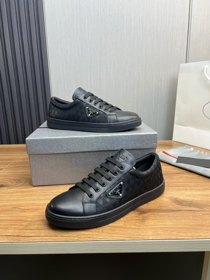 Prada Leather and Re-Nylon sneakers 2EE376_3LNW_F0002_F_G000