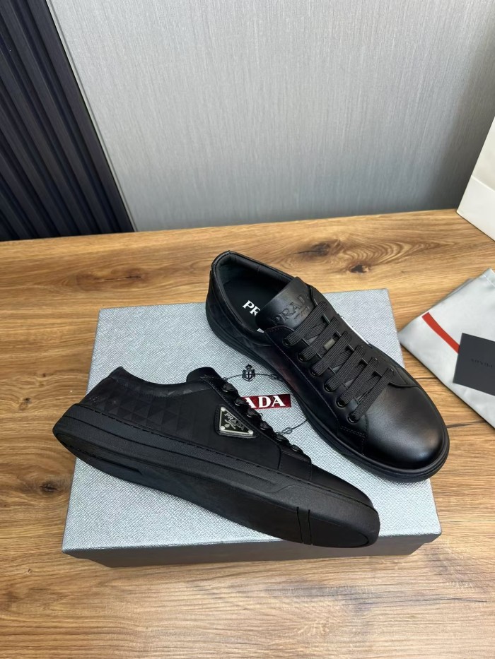 Prada Leather and Re-Nylon sneakers 2EE376_3LNW_F0002_F_G000