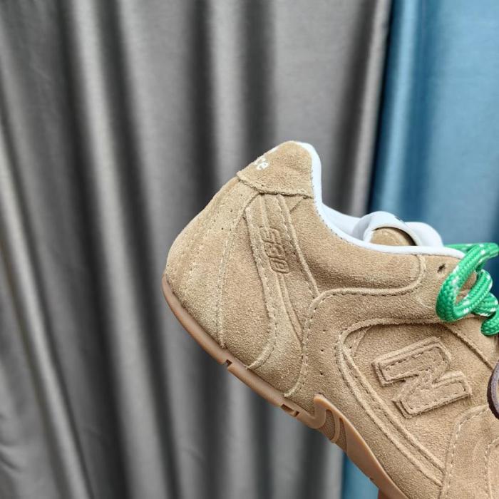New Balance x MIU MIU NB 530 SL Qixi Festival Model Anti Slip Wear Resistant Low Top Casual Shoes Women's Light Umber
