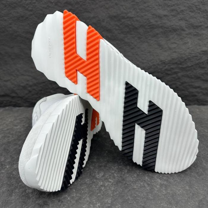 HERMES Bouncing Low Top Casual Shoes Men's White Orange