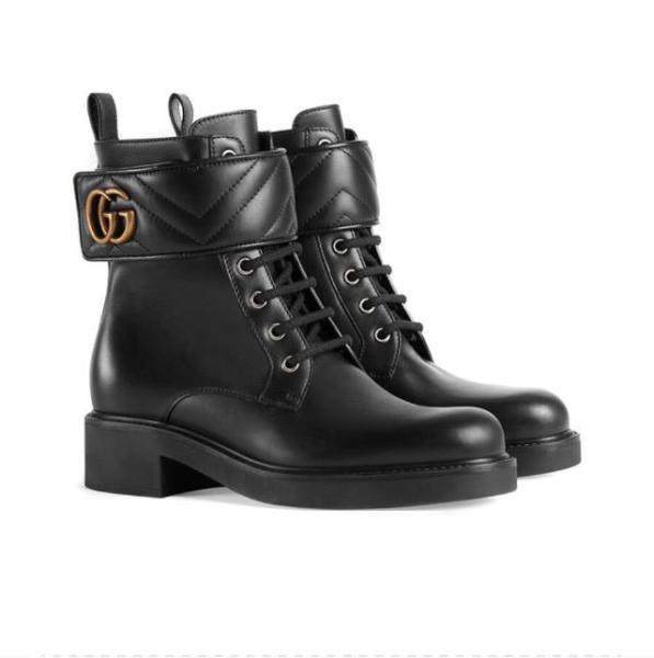 Gucci Wmns Ankle Boot 'Double G - Black' Women's