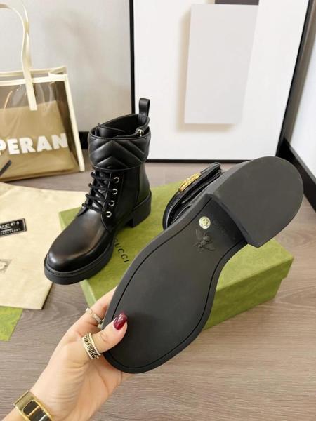 Gucci Wmns Ankle Boot 'Double G - Black' Women's