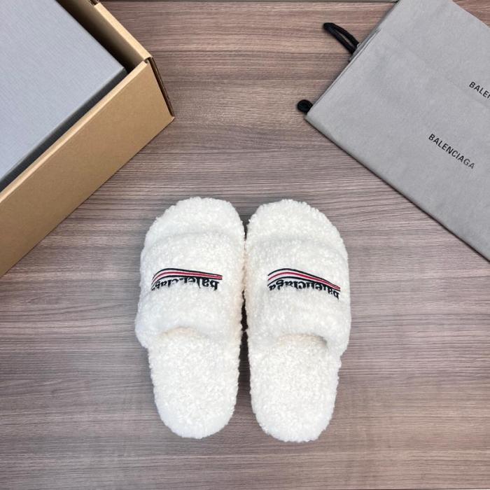 Balenciaga Slippers Home Slippers White