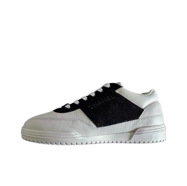 CHANEL Skateboard Shoes Women's Low-top White Black G45470 B15160 NT786