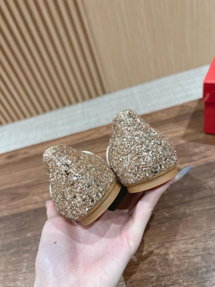 Ferragamo New Vara plate ballet flat Gold 01J185 777436