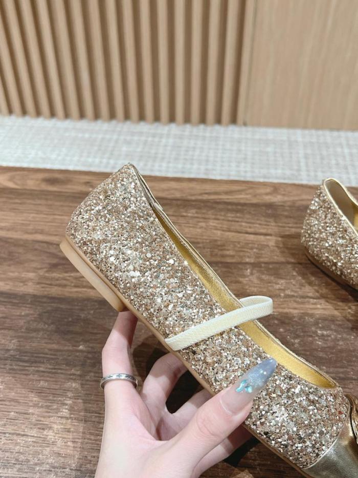 Ferragamo New Vara plate ballet flat Gold 01J185 777436