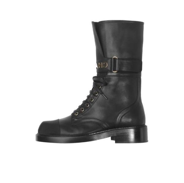 CHANEL Martin Boot Women's Black G37808 Y55473 94305