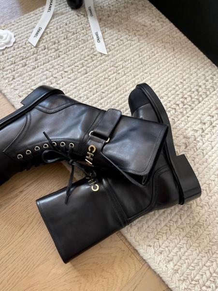 CHANEL Martin Boot Women's Black G37808 Y55473 94305