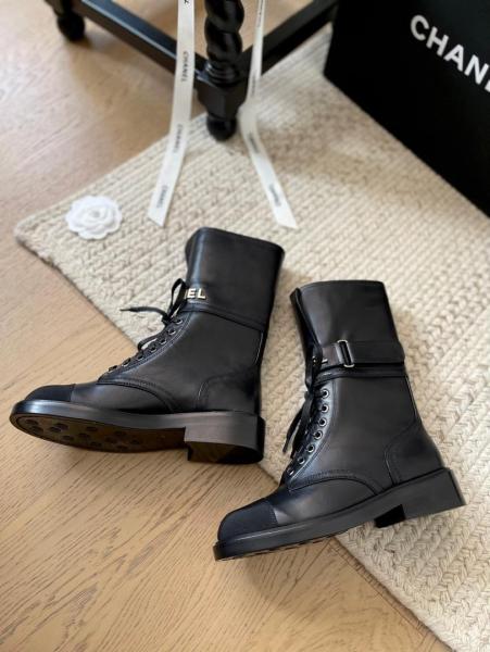 CHANEL Martin Boot Women's Black G37808 Y55473 94305
