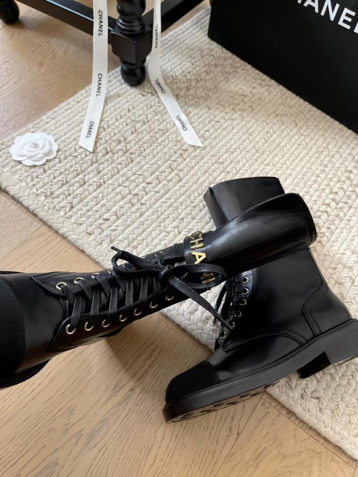 CHANEL Martin Boot Women's Black G37808 Y55473 94305