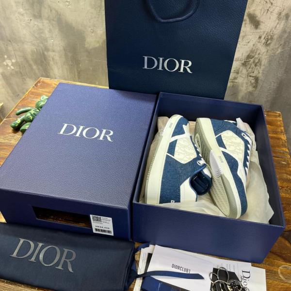 Dior B27 Low White Blue Denim 3SN272ZAC_H580