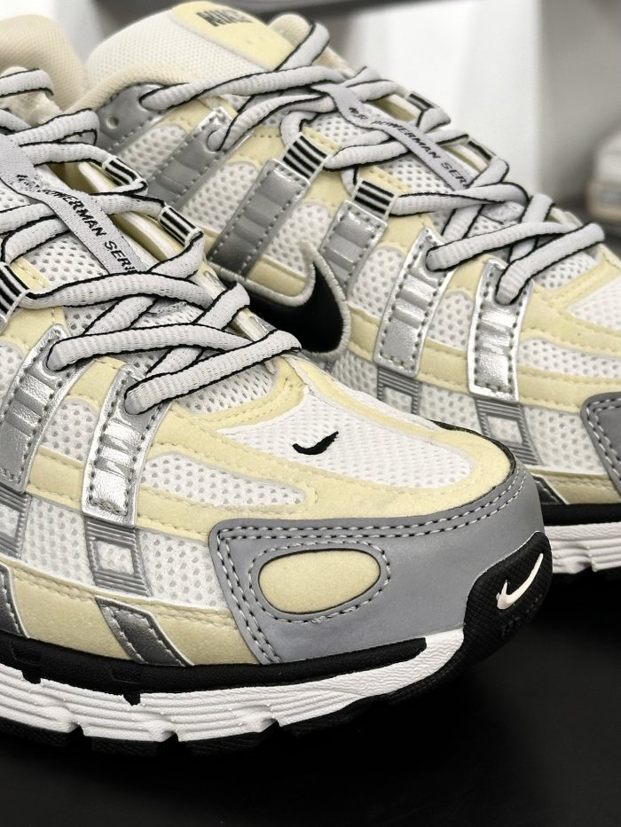 Nike P-6000 Coconut Milk Metallic Silver