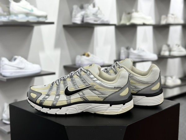 Nike P-6000 Coconut Milk Metallic Silver
