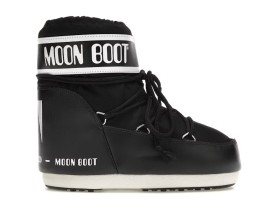 Moon Boot Icon Low Nylon Boot Black White 14093400-001