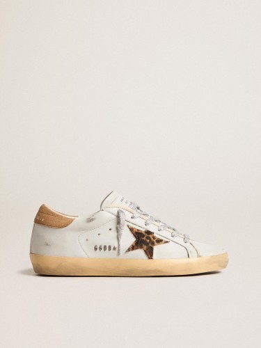 Golden Goose Super-Star in nappa leather with pony skin star and suede heel tab GWF00101.F005879.60518