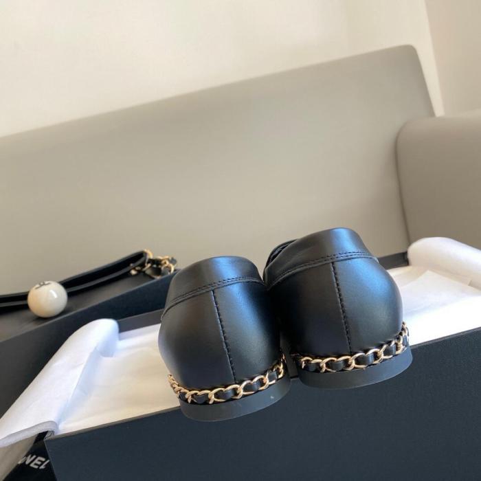 CHANEL Loafer Women's Black G35067 X53055 94305
