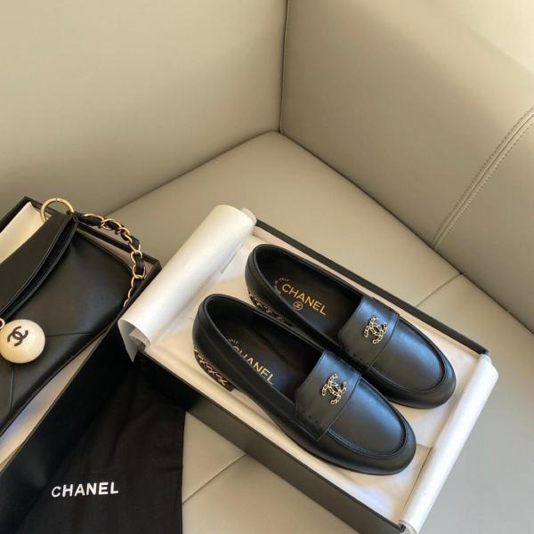 CHANEL Loafer Women's Black G35067 X53055 94305