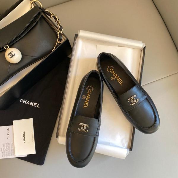 CHANEL Loafer Women's Black G35067 X53055 94305