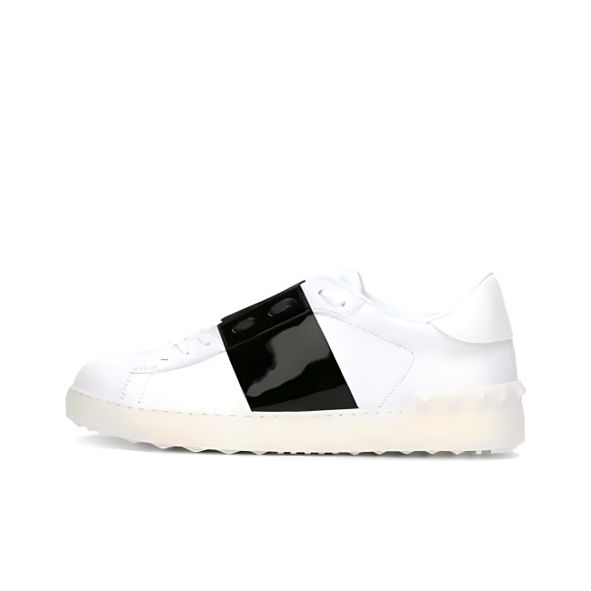 Valentino Open Skateboard Shoes Men Low-Top White/Black RY2S0830TCQA01