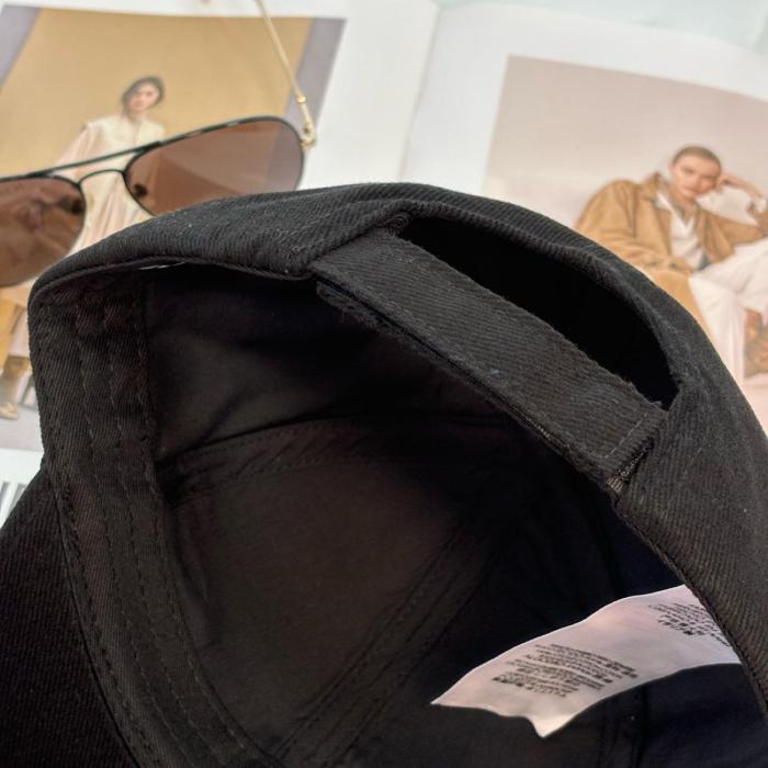 Balenciaga Cap in Black white Classic Baseball Cap with Balenciaga embroidered logo 529192310B21077
