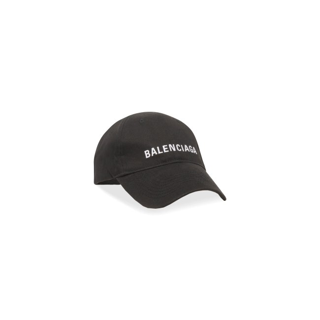 Balenciaga Cap in Black white Classic Baseball Cap with Balenciaga embroidered logo 529192310B21077
