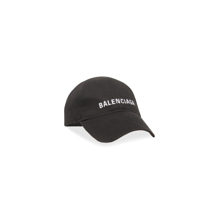 Balenciaga Cap in Black white Classic Baseball Cap with Balenciaga embroidered logo 529192310B21077