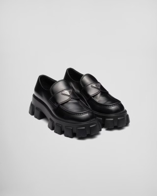 Prada Monolith brushed leather loafers 2DE129_B4L_F0002