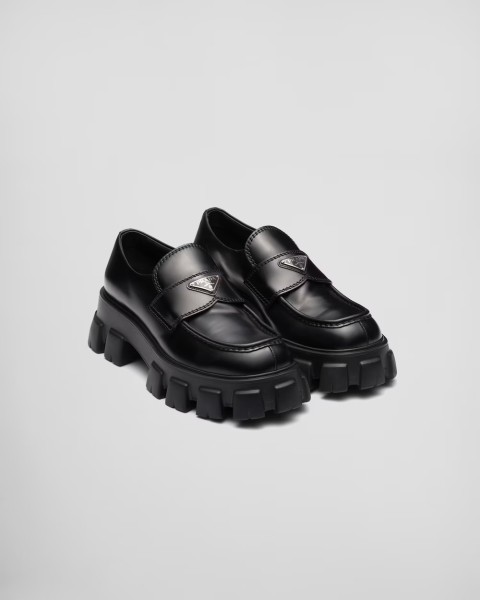 Prada Monolith brushed leather loafers 2DE129_B4L_F0002