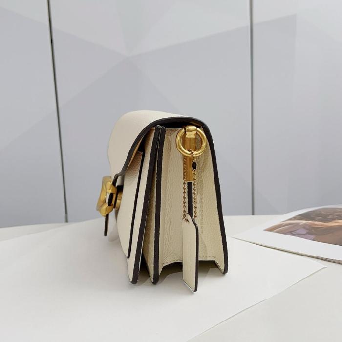 COACH Tabby Cow Leather Shoulder Bag Medium Size Women's White COAU8-2E9GRY size 26*8.3*15.2 cm