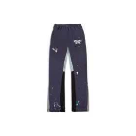 Gallery Dept. SS23 Graphic Painted Flared Long Casual Pants Mens Navy