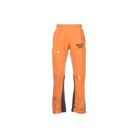 Gallery Dept. FW22 paint splatter elastic waist track pants orange
