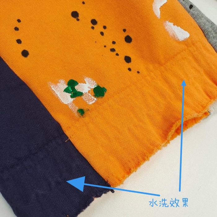 Gallery Dept. FW22 paint splatter elastic waist track pants orange