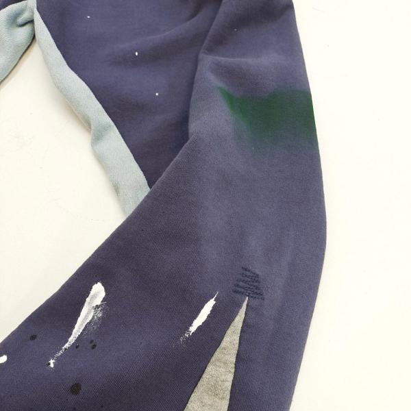 Gallery Dept. SS23 Graphic Painted Flared Long Casual Pants Mens Navy