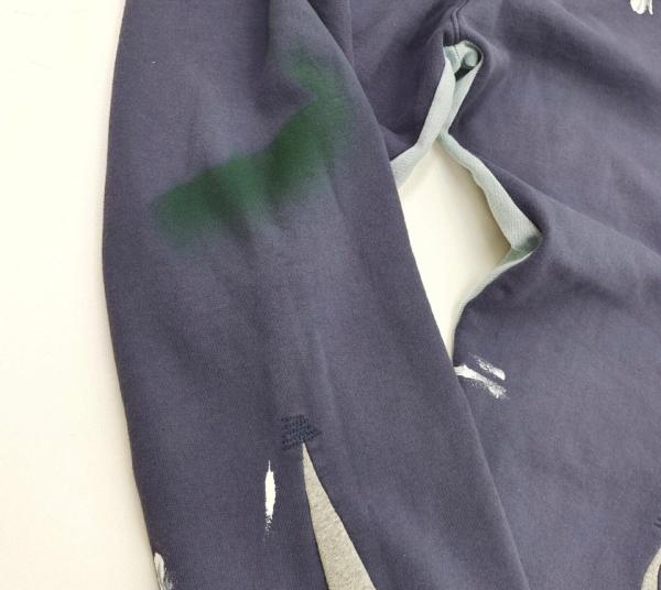 Gallery Dept. SS23 Graphic Painted Flared Long Casual Pants Mens Navy