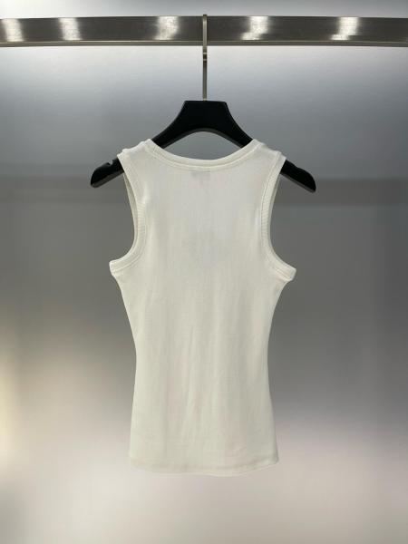 Loewe cotton logo printing round neck sleeveless vest female model S540Y07XA2-2100
