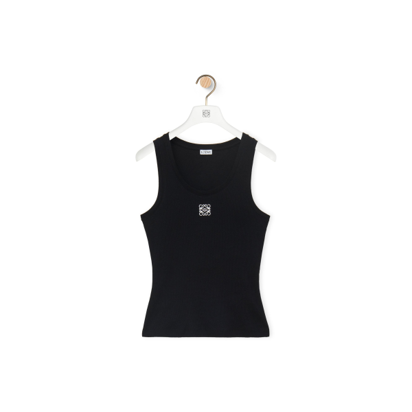 Loewe cotton logo printing round neck sleeveless vest female model S540Y07XA2-1100