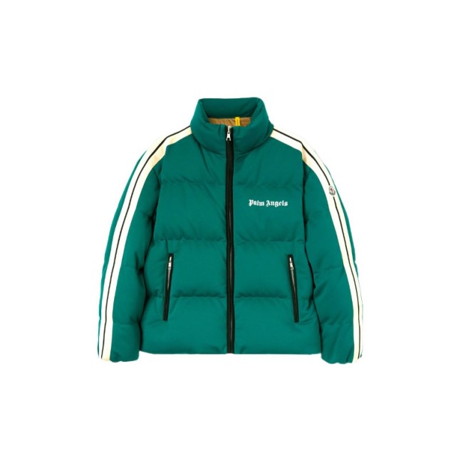 Palm Angels X MONCLER GENIUS Puffer Jackets Unisex Green