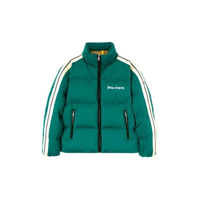 Palm Angels X MONCLER GENIUS Puffer Jackets Unisex Green