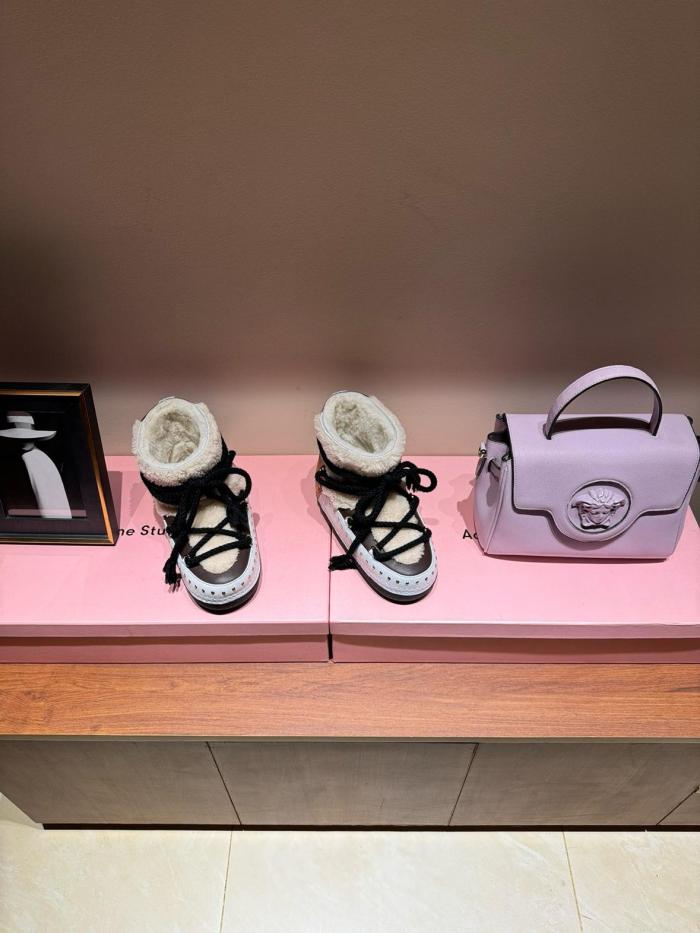 INUIKII Curly Rock Boot Cream 75101-076-103