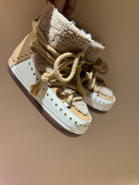 INUIKII Curly Rock Boot Beige 75101-076-705