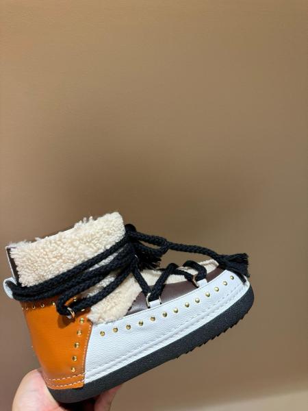 INUIKII Curly Rock Boot Cream 75101-076-103