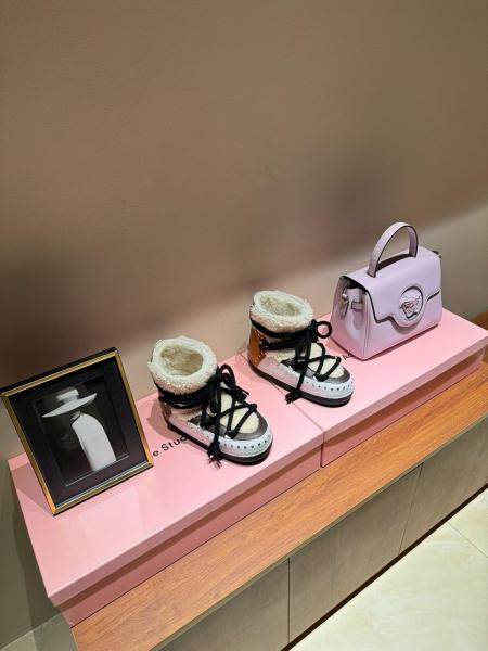 INUIKII Curly Rock Boot Cream 75101-076-103