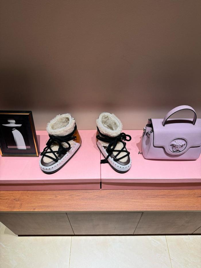 INUIKII Curly Rock Boot Cream 75101-076-103