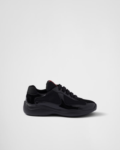 Prada America's Cup biker fabric sneakers Black
