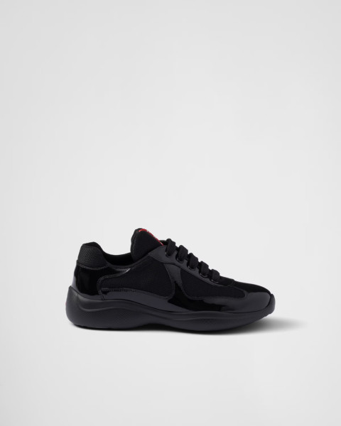 Prada America's Cup biker fabric sneakers Black