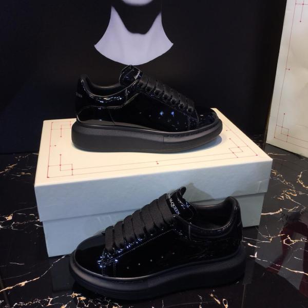 Alexander McQueen Oversized Black Patent
