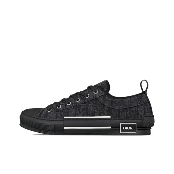 DIOR B23 Skateboard Shoes Men Low-Top Black