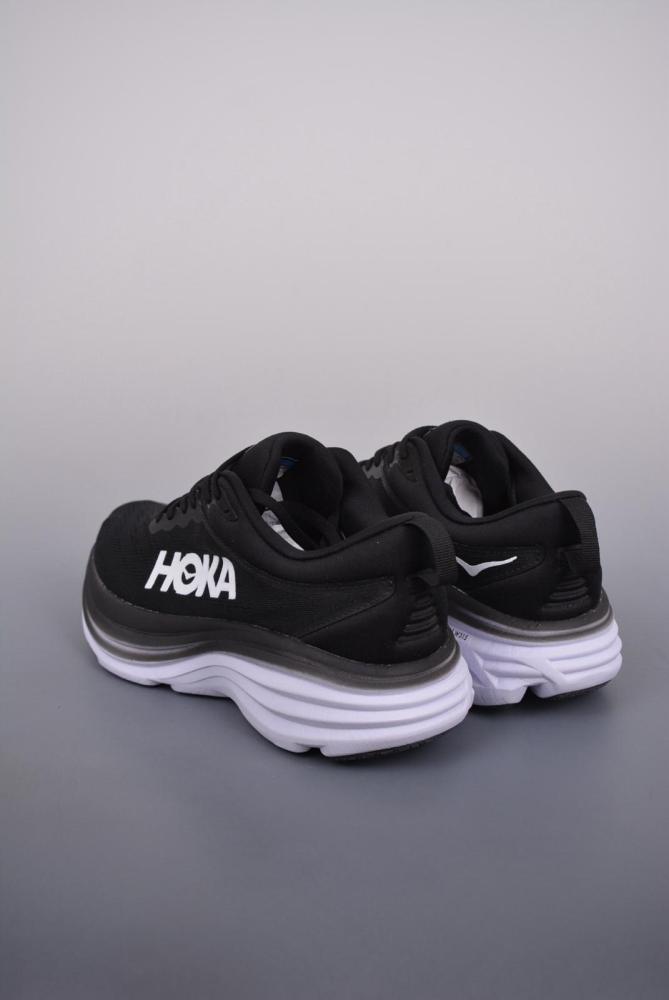 Hoka One One Bondi 8 Black White