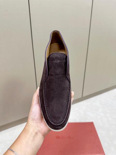 Loro Piana Open Walk Ankle Boot Suede Chocolate FAB4368H026