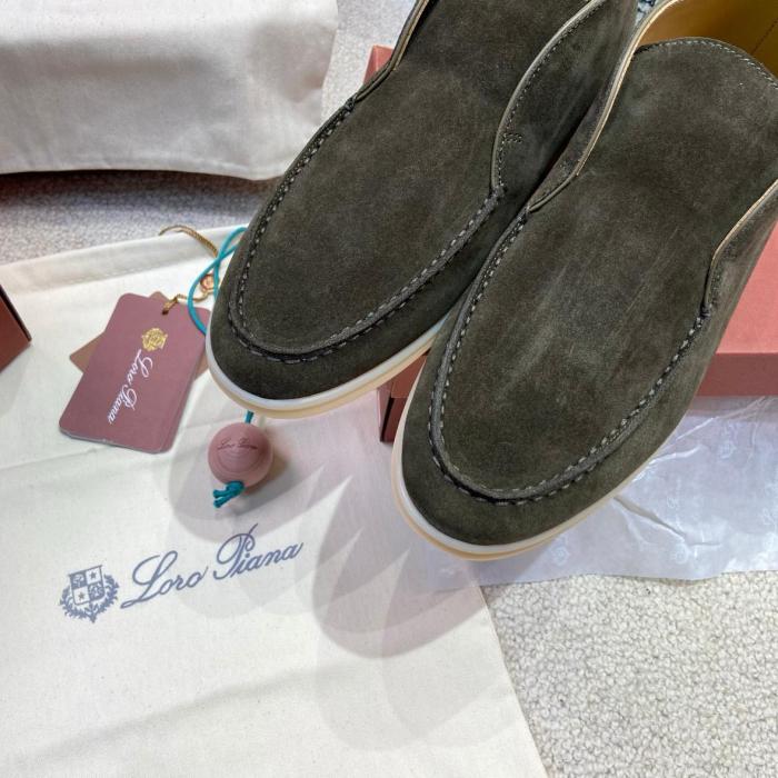 Loro Piana  Open Walk Ankle Boot Color Warm Gray FAB4368MD84